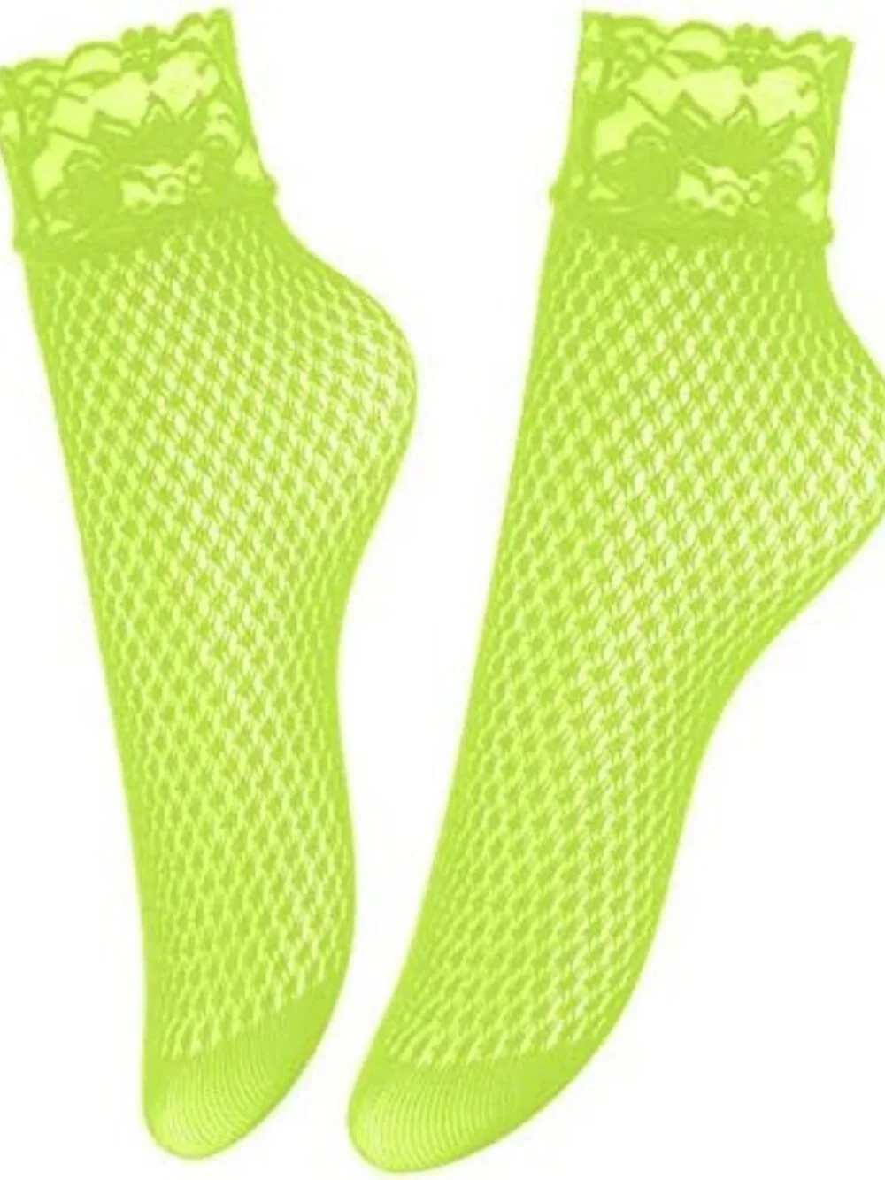Multicolor Vintage Lace Ankle Socks - 6 Pairs Elegant Fishnet Party & Streetwear